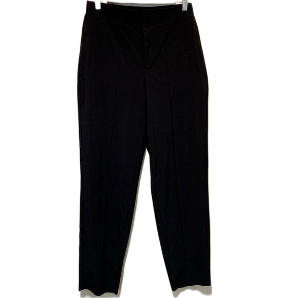 Athleta Black Athletic Ankle pants zippered pockets size 4 - Picture 1 of 6